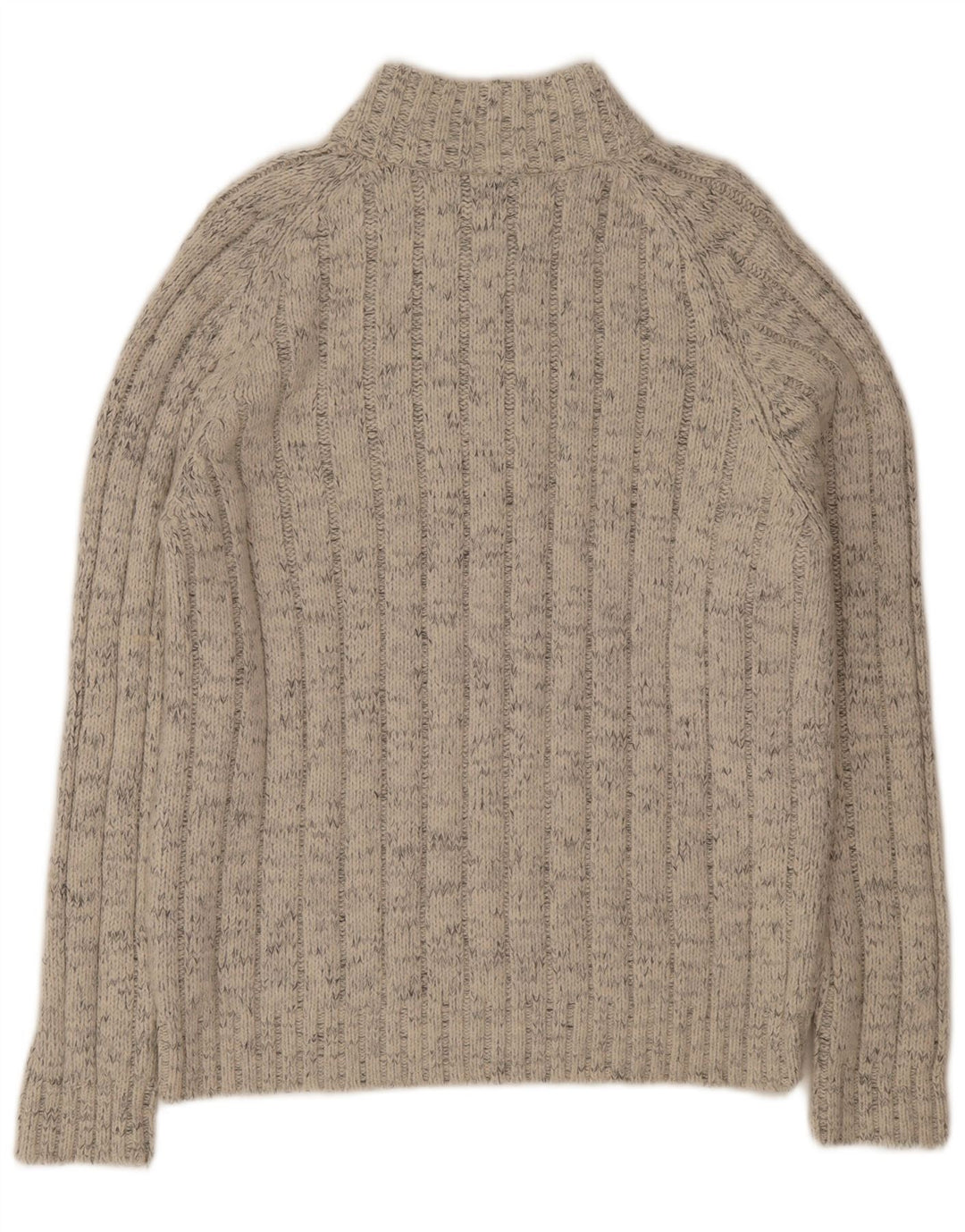 Marks & Spencer Jersey con Cuello y Cremallera para Hombre Acrílico a Rayas Beige Grande