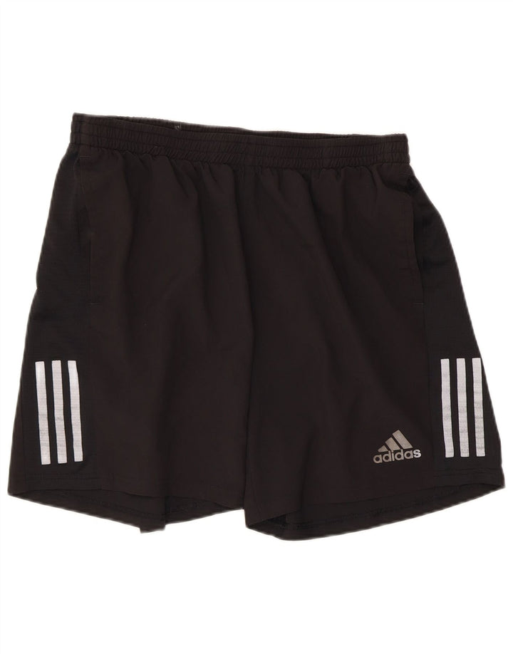 Adidas - Pantalones cortos deportivos Aeroready para hombre, tamaño grande, poliéster negro