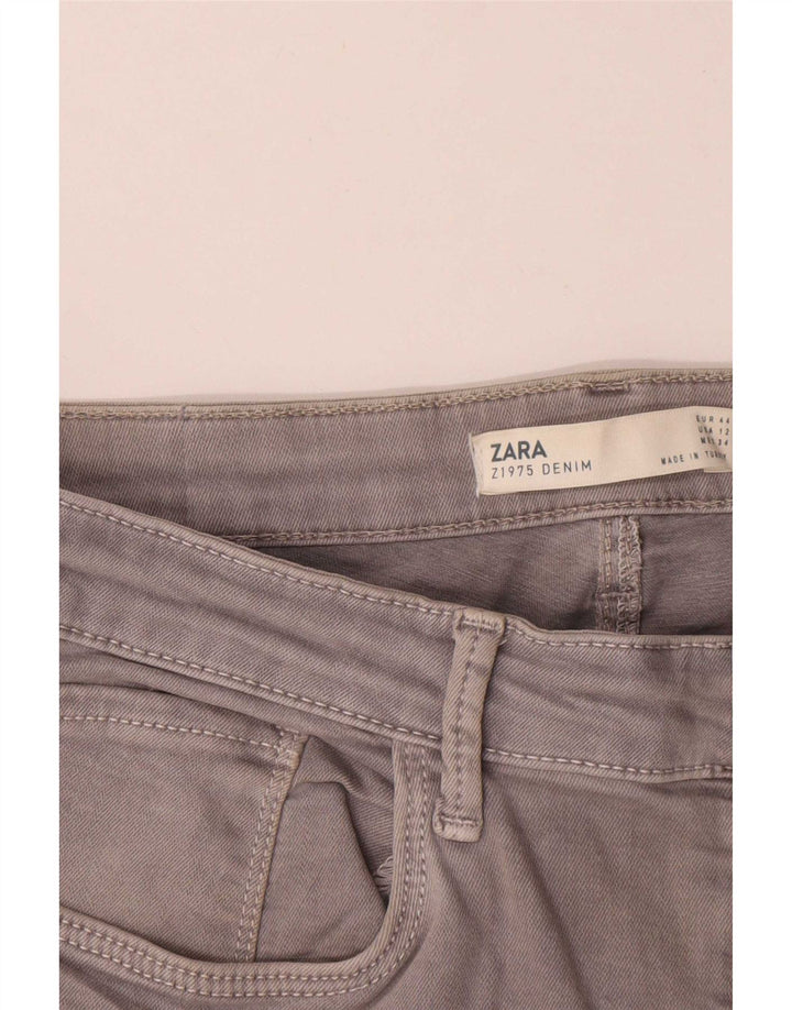 Zara Vaqueros Slim Mujer EU 44 XL W34 L27 Gris
