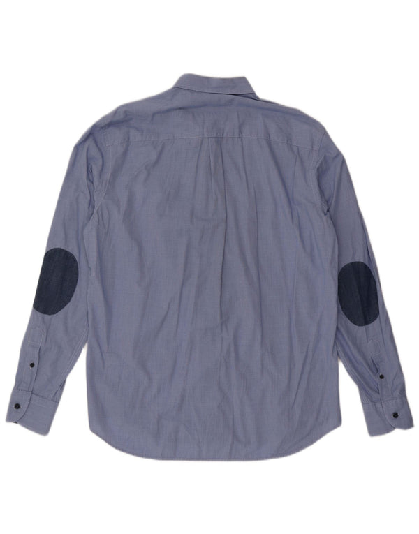 Camisa Harmont & Blaine Hombre Regular Fit XL Pata de Gallo Azul