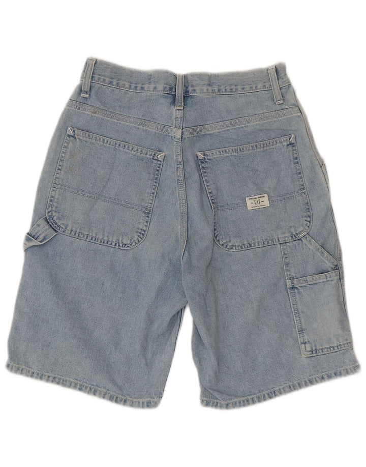 GAP Pantalones cortos vaqueros Carpenter Cargo para hombre W28 Algodón azul pequeño