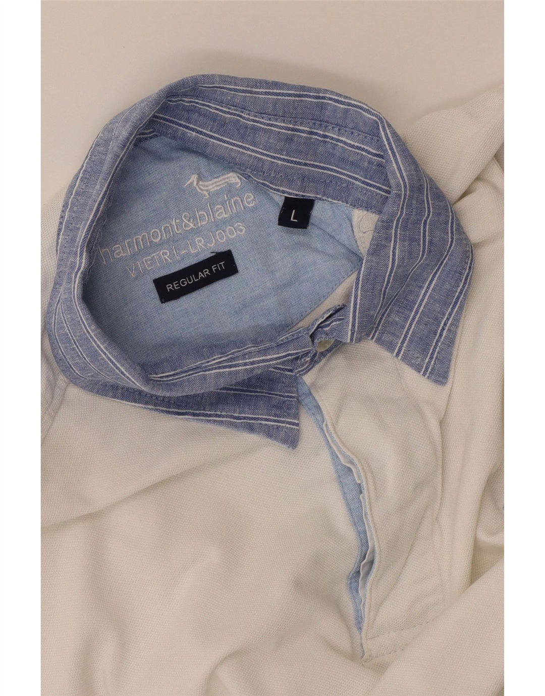 Harmont & Blaine Polo De Corte Regular Para Hombre Grande Blanco