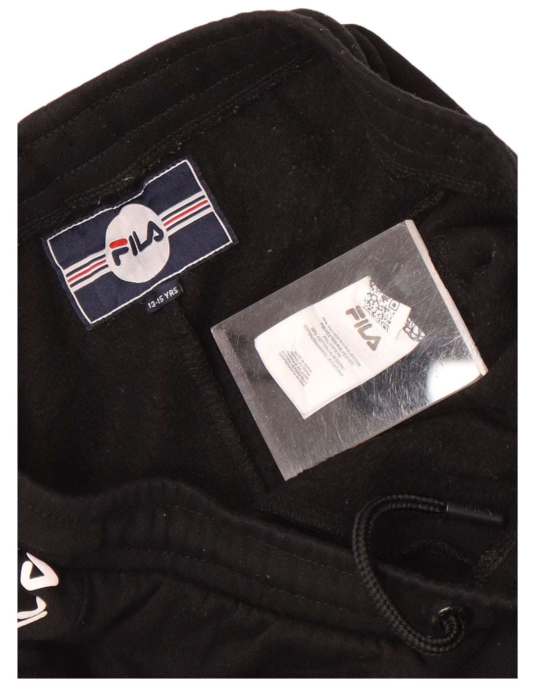 Fila Pantalones de chándal con estampado gráfico para niño 13-14 años Poliéster negro