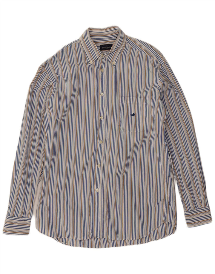 Camisa Brooksfield para hombre Talla 43 XL Raya diplomática multicolor