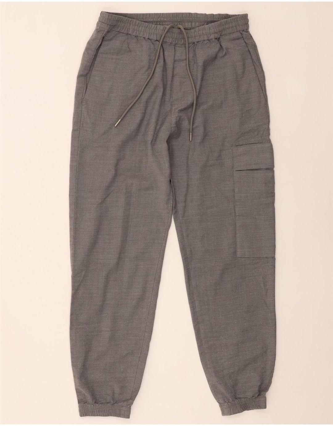 Cos Mens Joggers Cargo Pantalones Pequeños W29 L27 Lana Gris