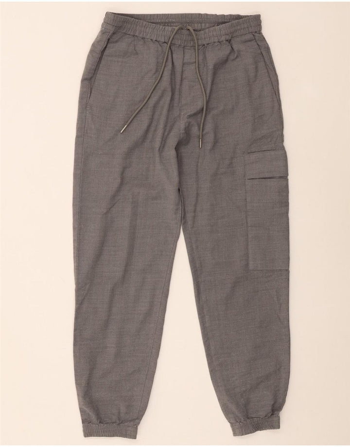 Cos Mens Joggers Cargo Pantalones Pequeños W29 L27 Lana Gris
