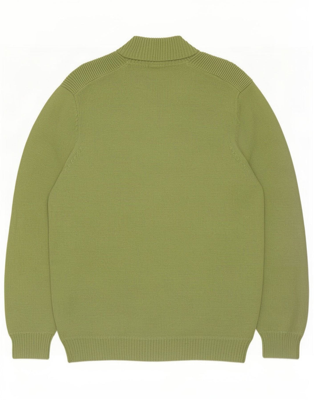 Massimo Dutti Hombre Jersey Con Cuello Con Cremallera Jersey Large Verde
