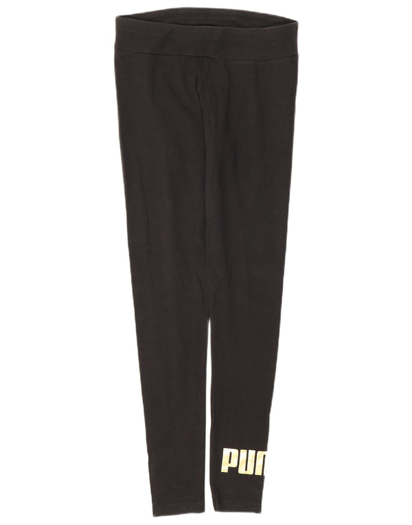 Puma Leggings gráficos para mujer UK 8 Small Black