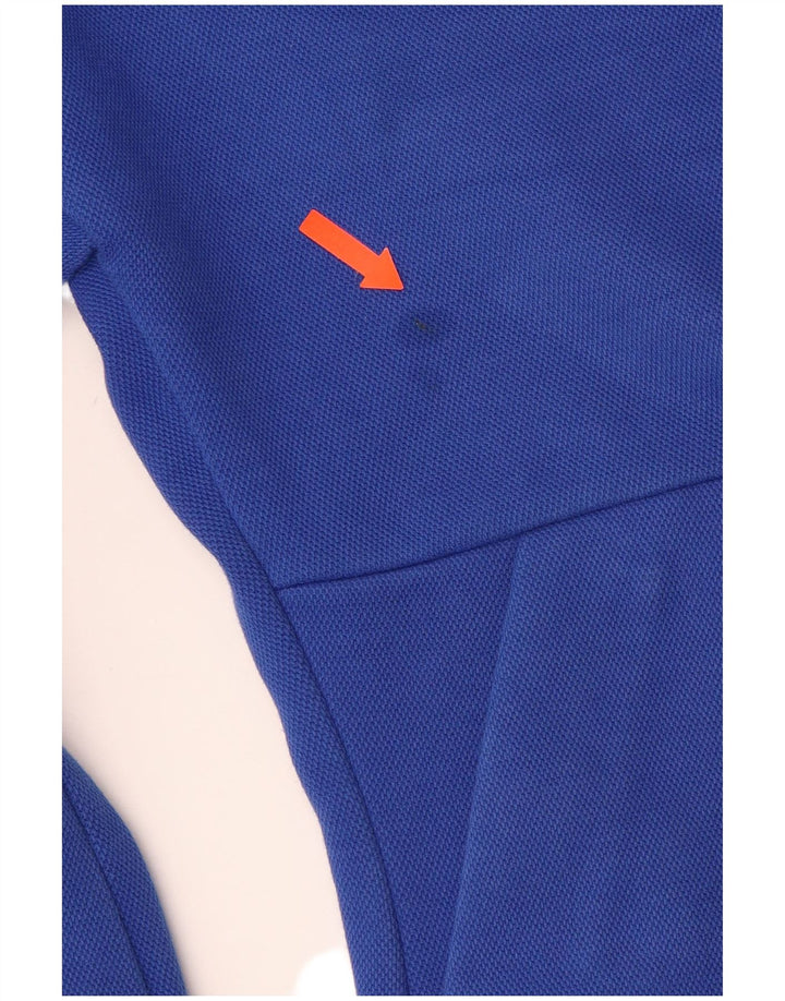 ADIDAS Sudadera con capucha y cremallera gráfica para mujer Reino Unido 12/14 Algodón azul medio