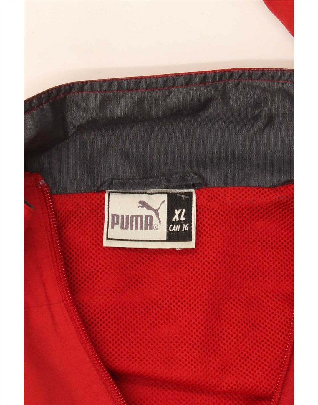 Puma Chaqueta de chándal para hombre XL Rojo Colorblock