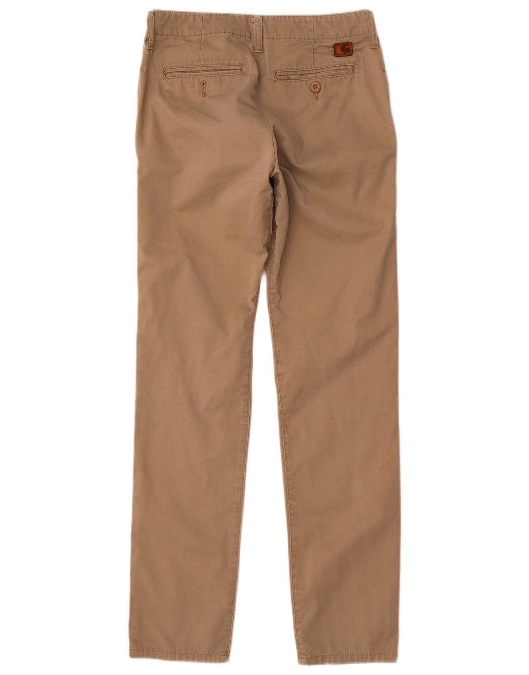 Carhartt Mens Slim Chino Pantalones W28 L32 Poliéster Beige