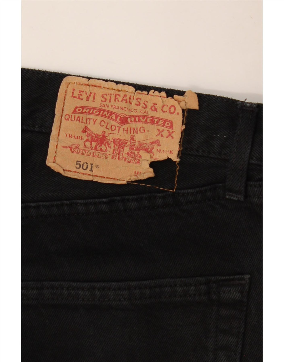 LEVI'S Vaqueros rectos 501 para hombre W32 L31 Negro