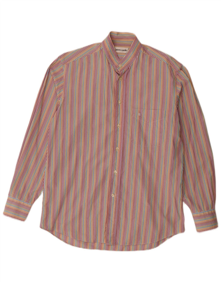 Pierre Cardin Camisa para hombre Talla 151/2 39 Mediana Raya multicolor