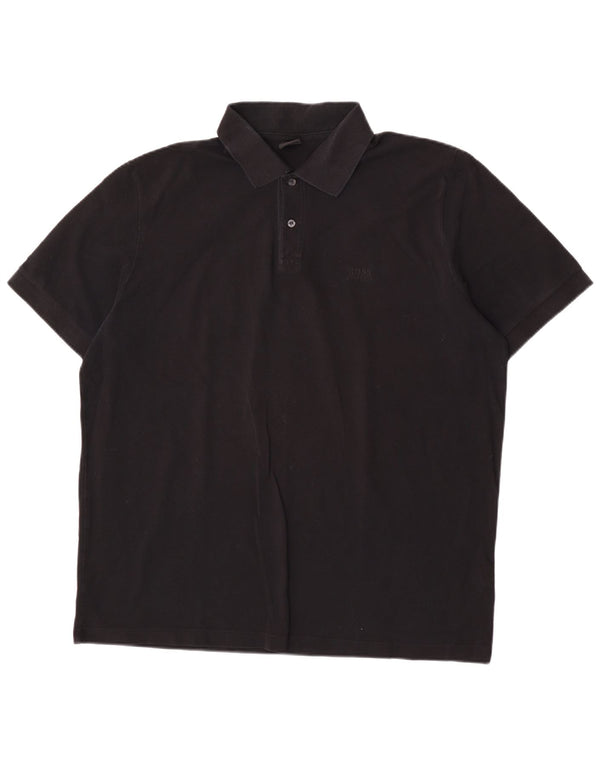 Polo Hugo Boss Hombre 2XL Algodón Negro