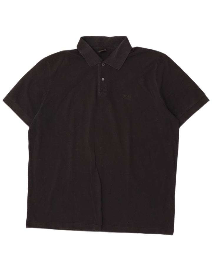 Polo Hugo Boss Hombre 2XL Algodón Negro