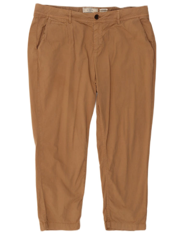 Pantalones cortos teñidos en prenda para mujer de Fat Face UK 46 Large W34 L23 Beige