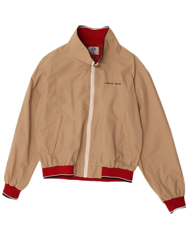 North Sails Chaqueta Bomber para Hombre ES 38 Medium Beige Colorblock Poliamida