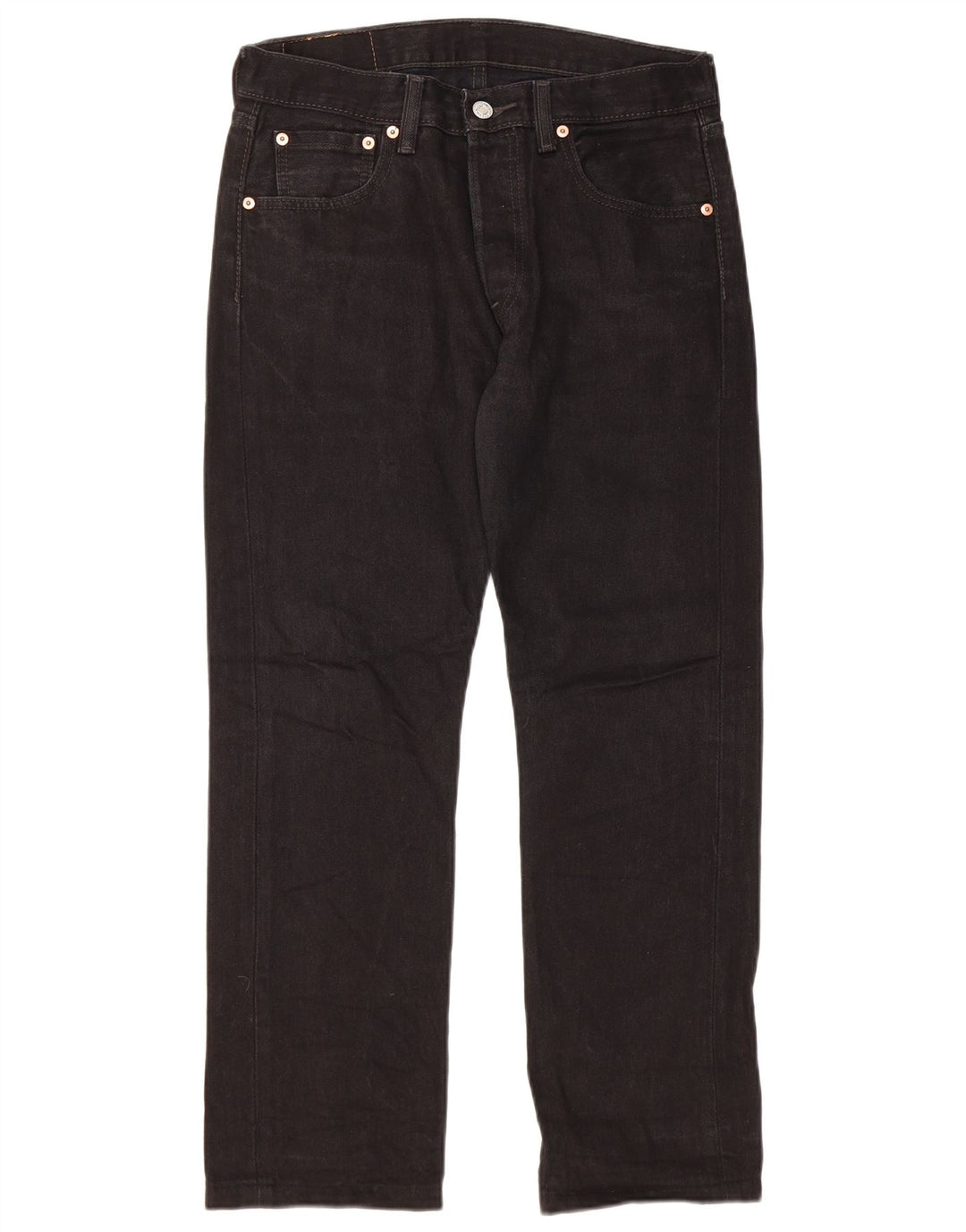 LEVI'S Jeans rectos 501 para hombre W30 L26 Algodón negro