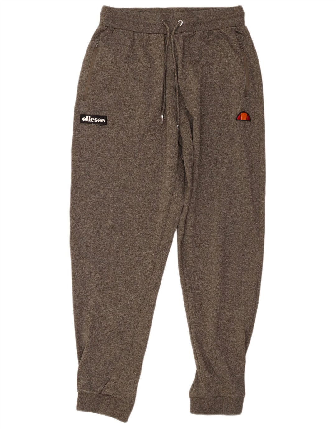 ELLESSE Pantalones de chándal para hombre Joggers Large Grey Moteado Poliéster