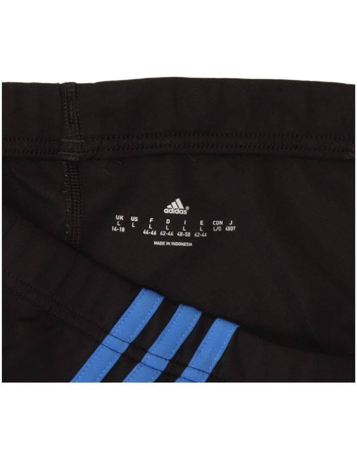 Adidas Leggings Capri para Mujer UK 16/18 Grande Negro Poliéster