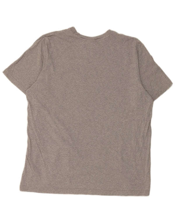 Adidas Camiseta gráfica para hombre Top XL Algodón moteado gris