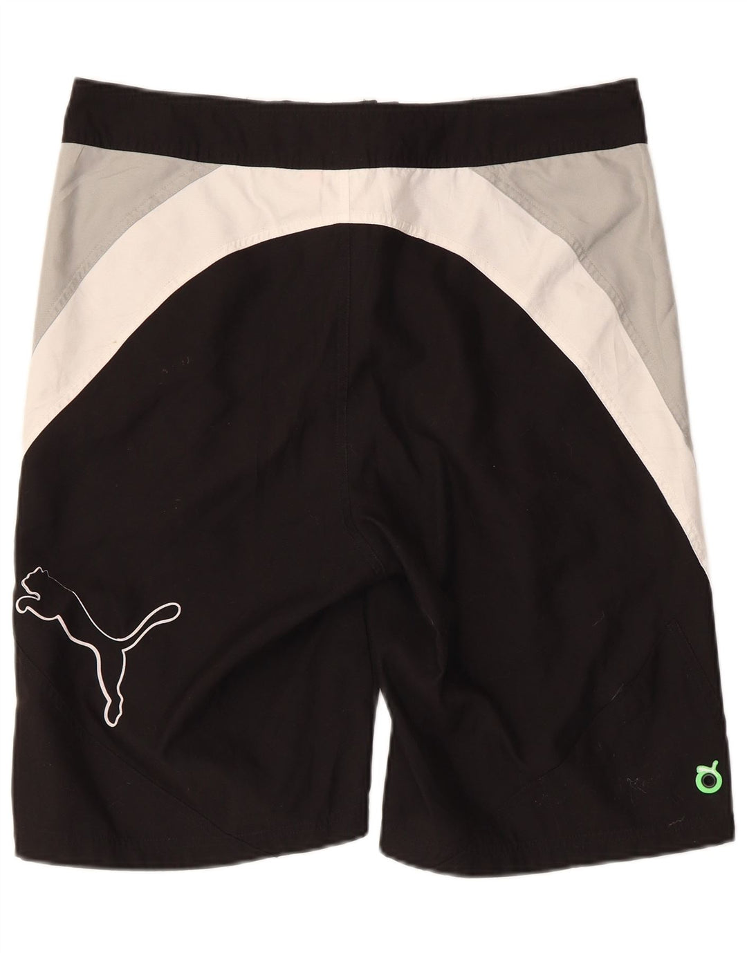 Puma Bañador con estampado gráfico de hombre en poliéster color block mediano en negro