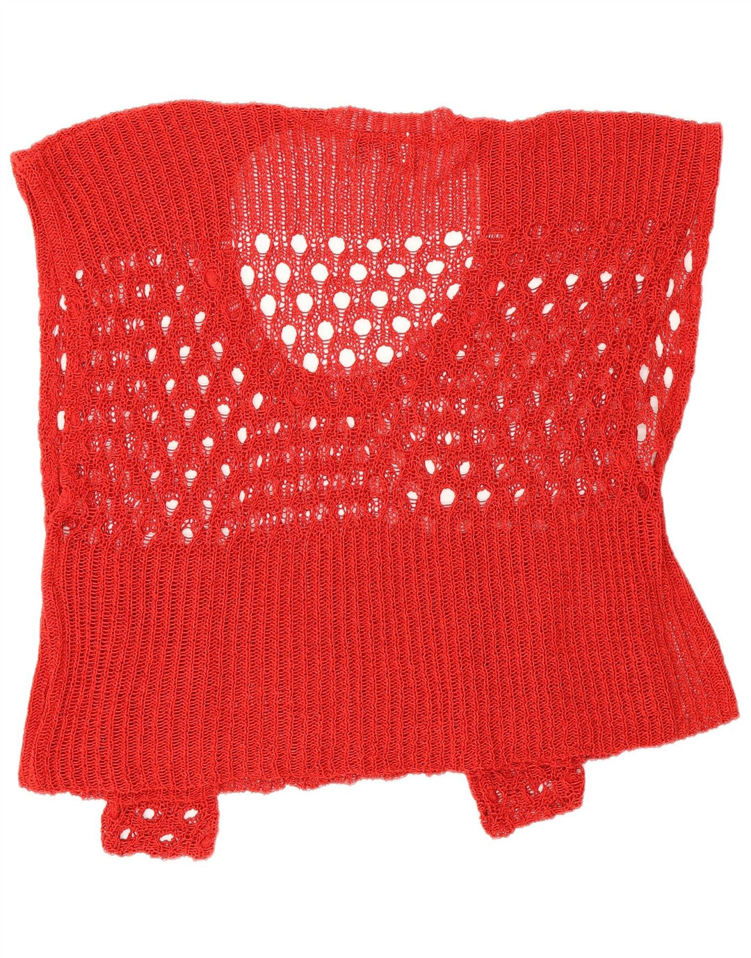 Vintage mujer oversize crop top Reino Unido 2 2XS rojo