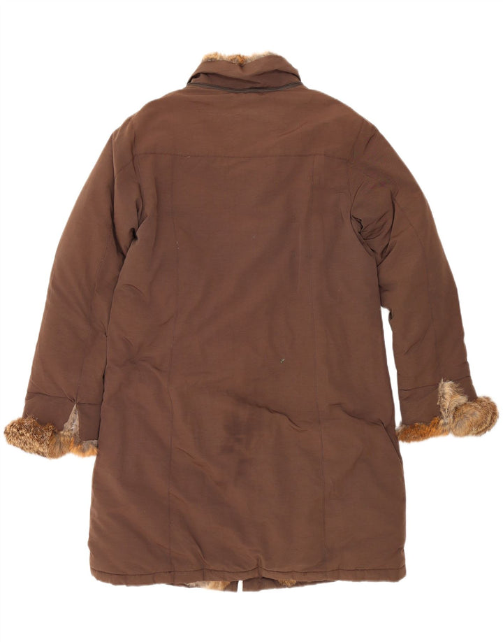 WOOLRICH Womens Padded Coat UK 16 Large Brown Nylon Vintage Woolrich and Second-Hand Woolrich from Messina Hembry 