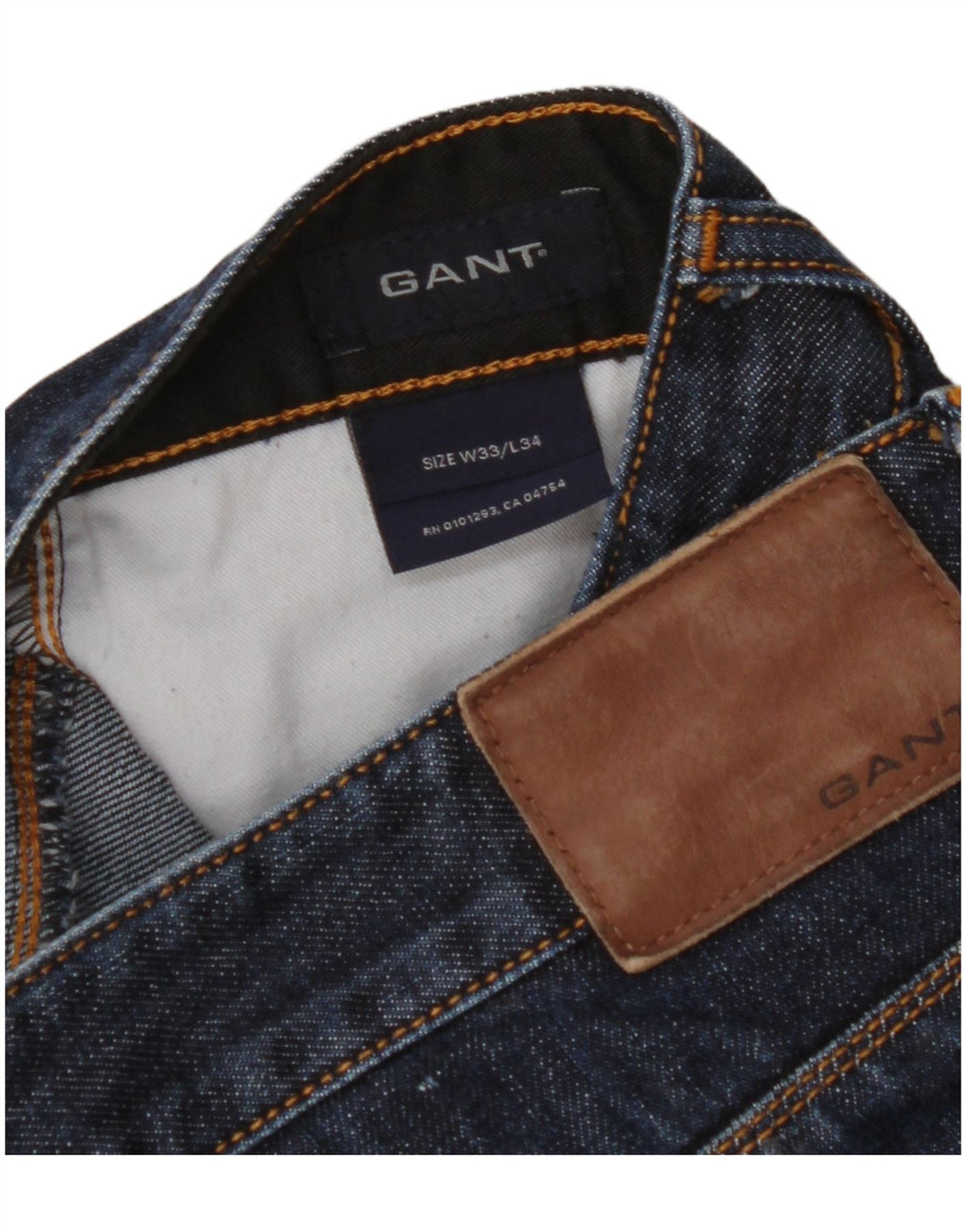 GANT Vaqueros rectos para hombre W33 L34 Azul marino