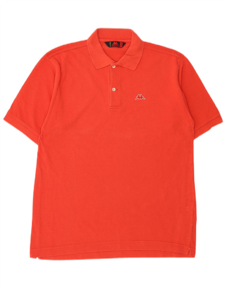 Polo Kappa Hombre Naranja Medio Algodón