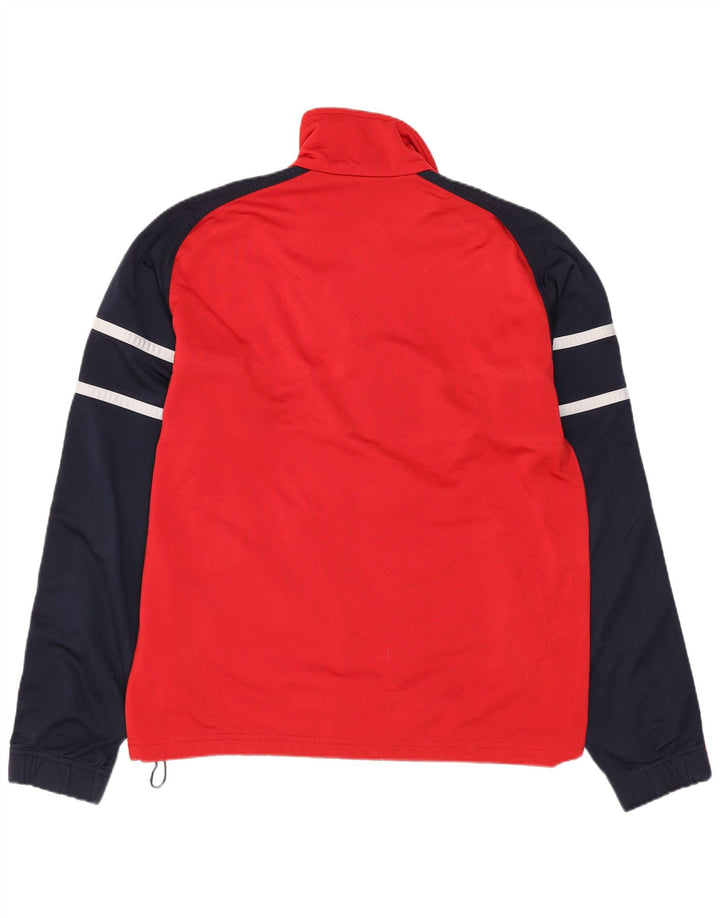 DIADORA Chaqueta de chándal para hombre ES 36 Small Rojo Colorblock Poliéster