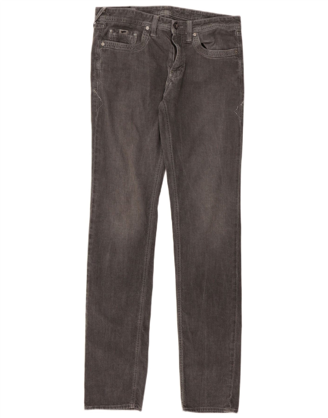 Gas Hombre Albert Slim Jeans W32 L34 Algodón Gris