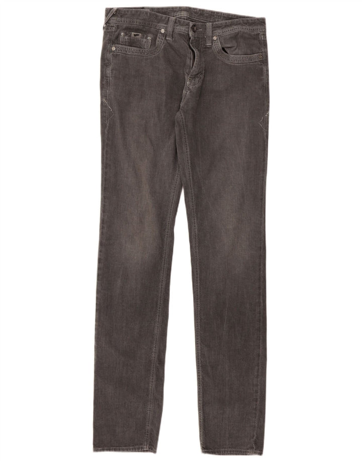 Gas Hombre Albert Slim Jeans W32 L34 Algodón Gris