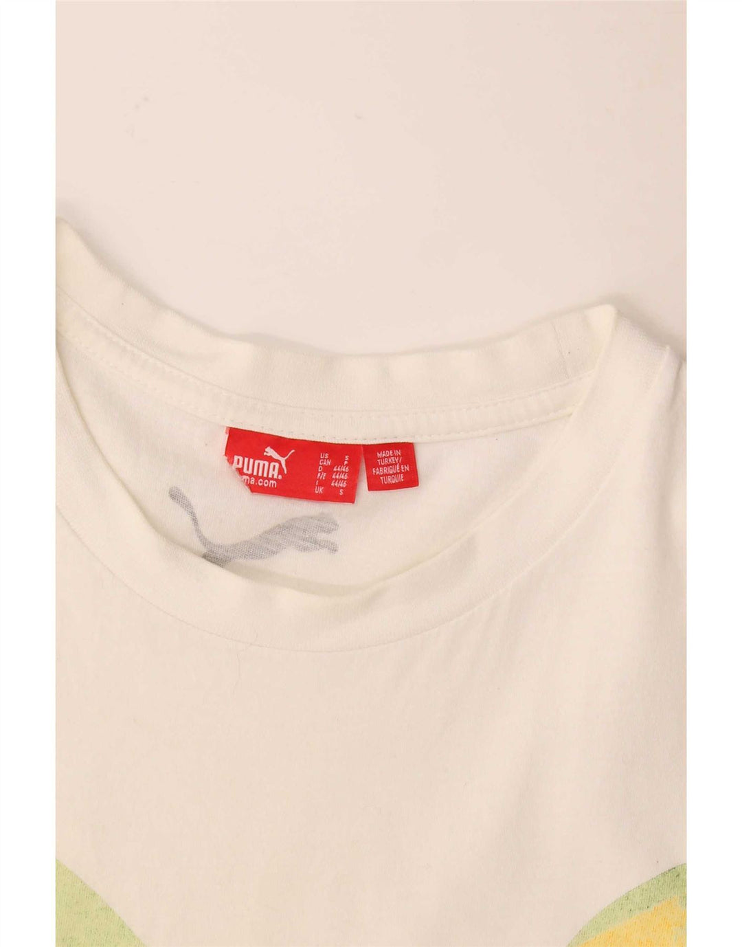 Puma - Camiseta gráfica para hombre, talla pequeña, color blanco