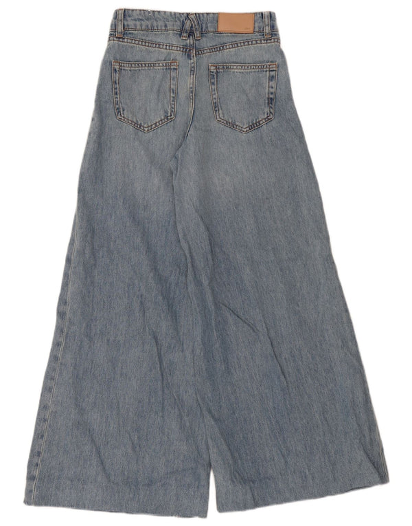 Zara Vaqueros De Pierna Ancha Para Mujer EU 32 2XS W22 L29 Azul