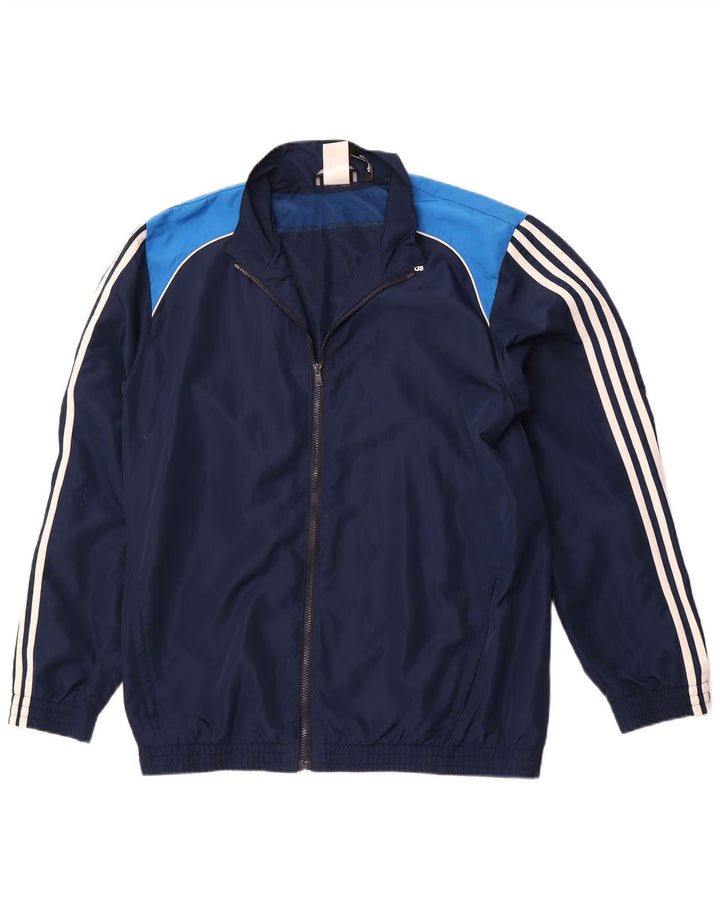 ADIDAS Mens Climalite Chándal Top Chaqueta Reino Unido 44/46 Grande Azul Marino