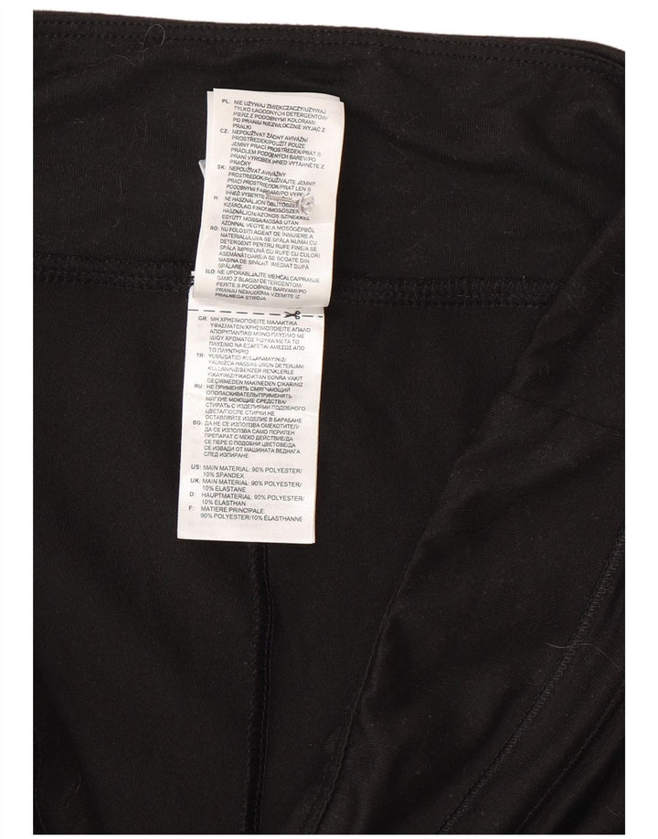 Adidas Mujer Climalite Capri Leggings Reino Unido 12/14 Mediano Negro Poliéster