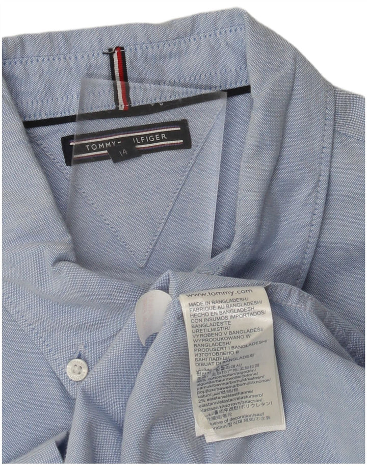 TOMMY HILFIGER Camisa Niño 13-14 Años Azul Algodón