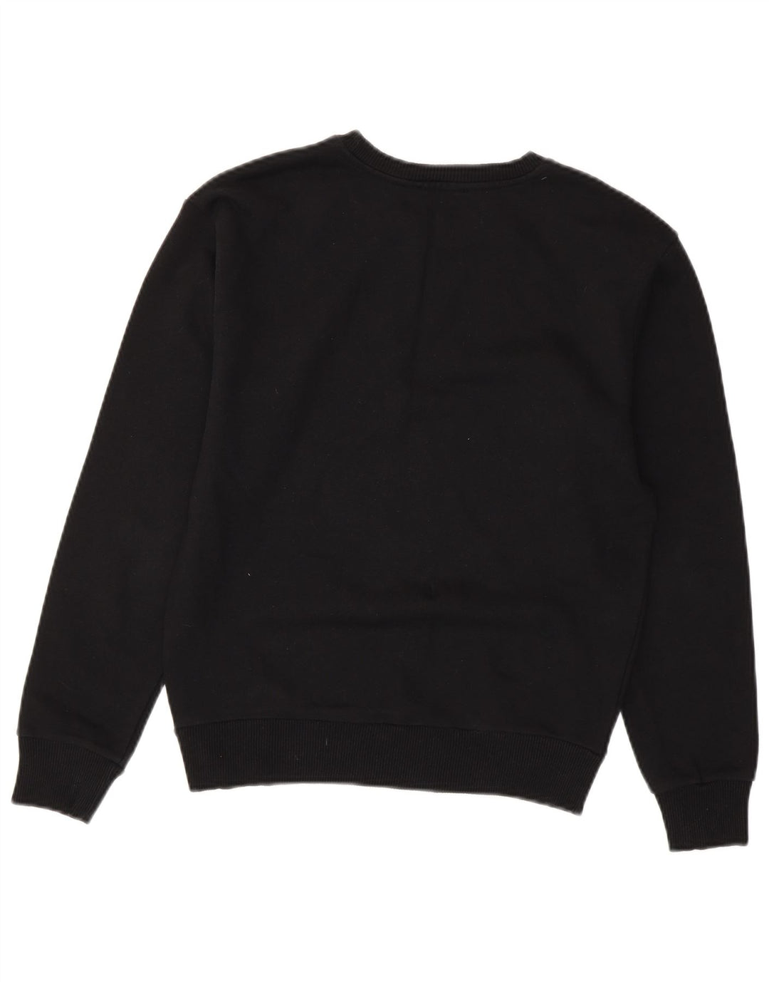 DIESEL Sudadera gráfica para mujer Jumper UK 10 Small Black Cotton