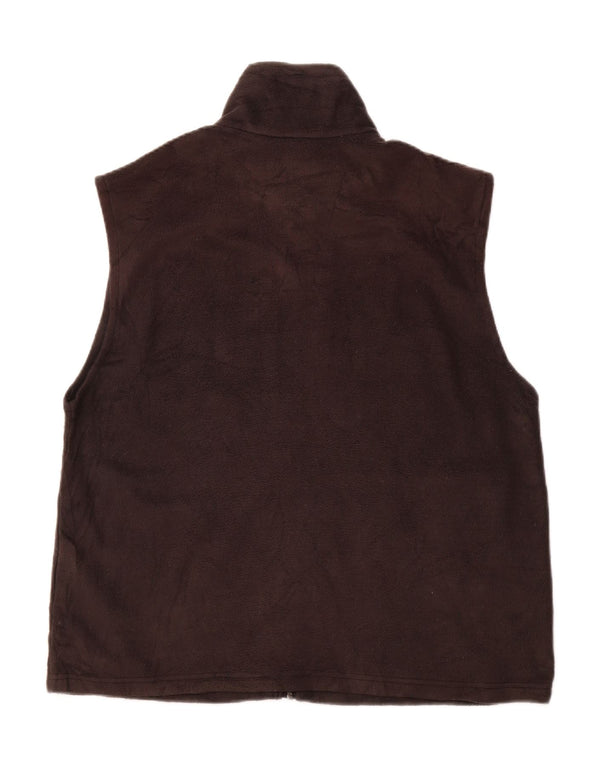 COLUMBIA Chaleco polar para hombre UK 40 Grande Poliéster negro