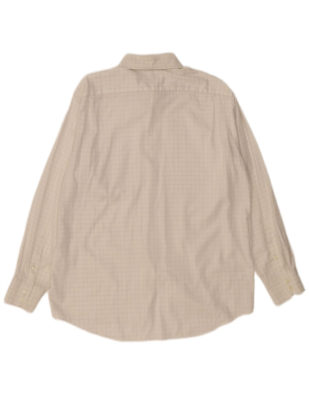 Camisa Lacoste Hombre Talla 44 XL Algodón Cuadros Blanco