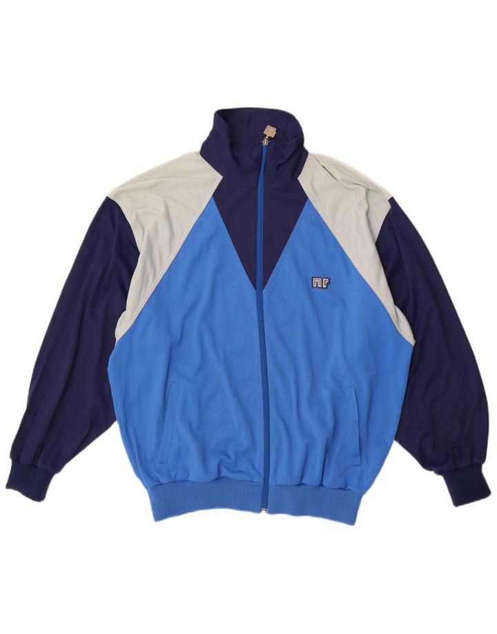 Ennerre Chaqueta de chándal para mujer UK 20 2XL Azul Colorblock Poliamida