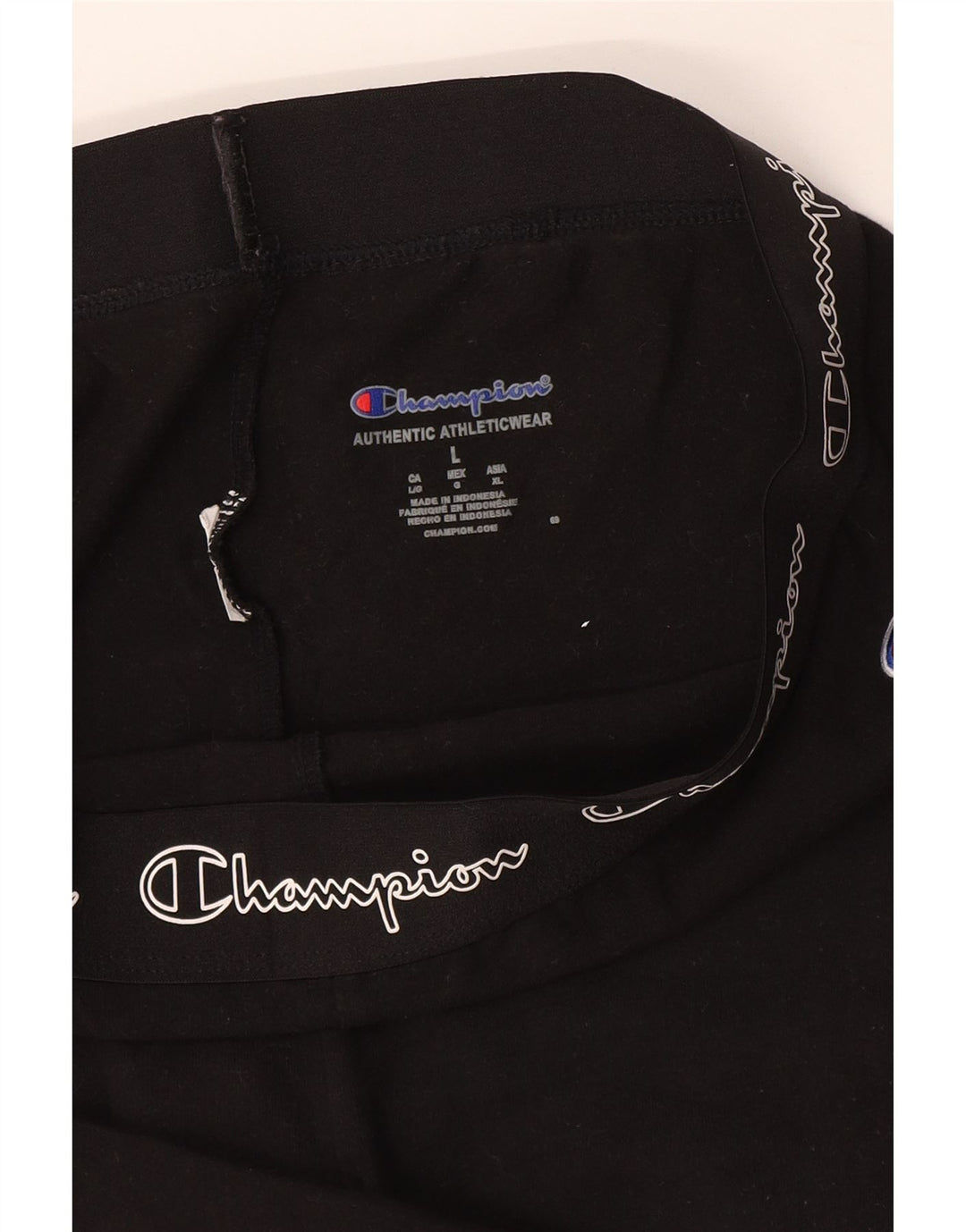 CHAMPION Pantalones cortos deportivos gráficos para mujer UK 46 Grande Negro