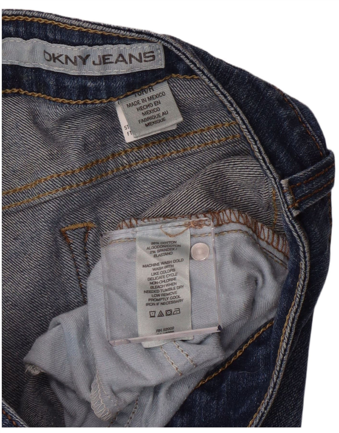 Dkny Jeans Bootcut para Mujer US 16 2XL W35 L32 Algodón Azul