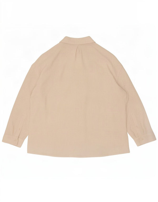 Marks & Spencer Blusa camisera extragrande para mujer UK 46 Large Off White Viscosa