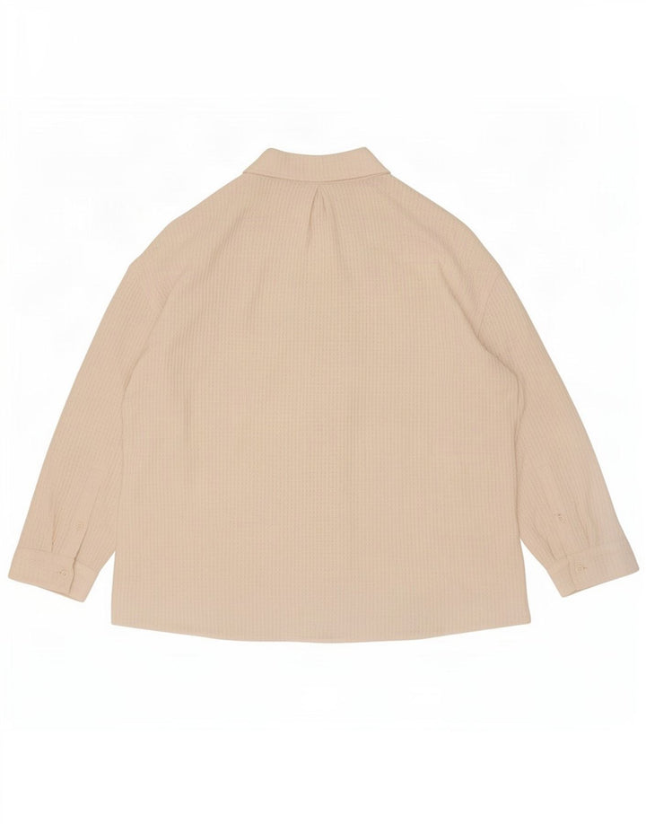 Marks & Spencer Blusa camisera extragrande para mujer UK 46 Large Off White Viscosa