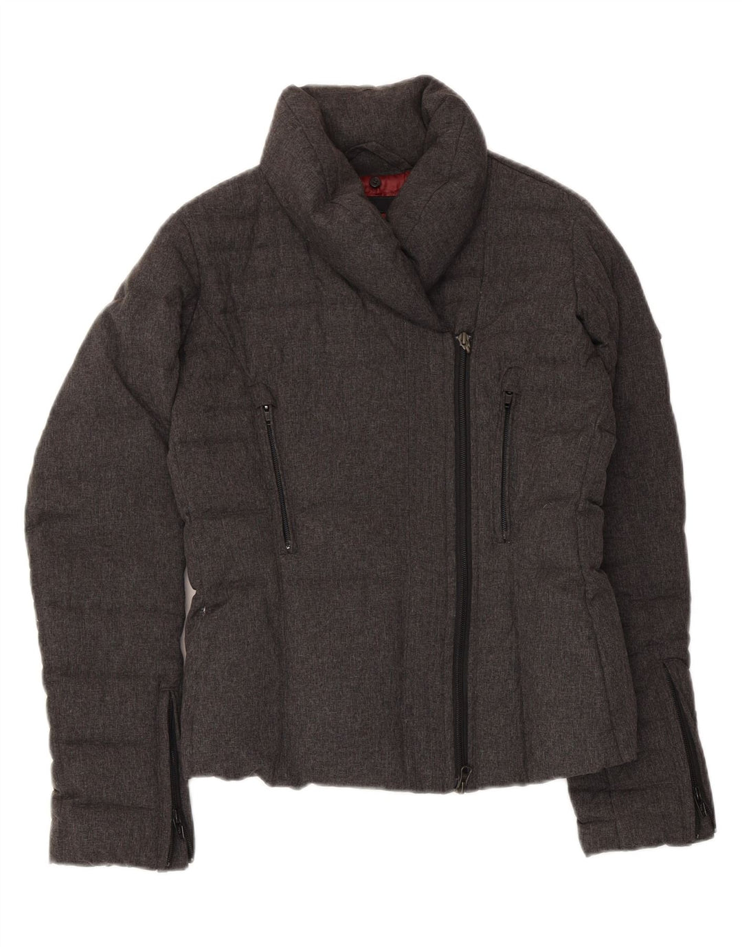Bomboogie Chaqueta acolchada para mujer UK 10 Small Grey Nylon