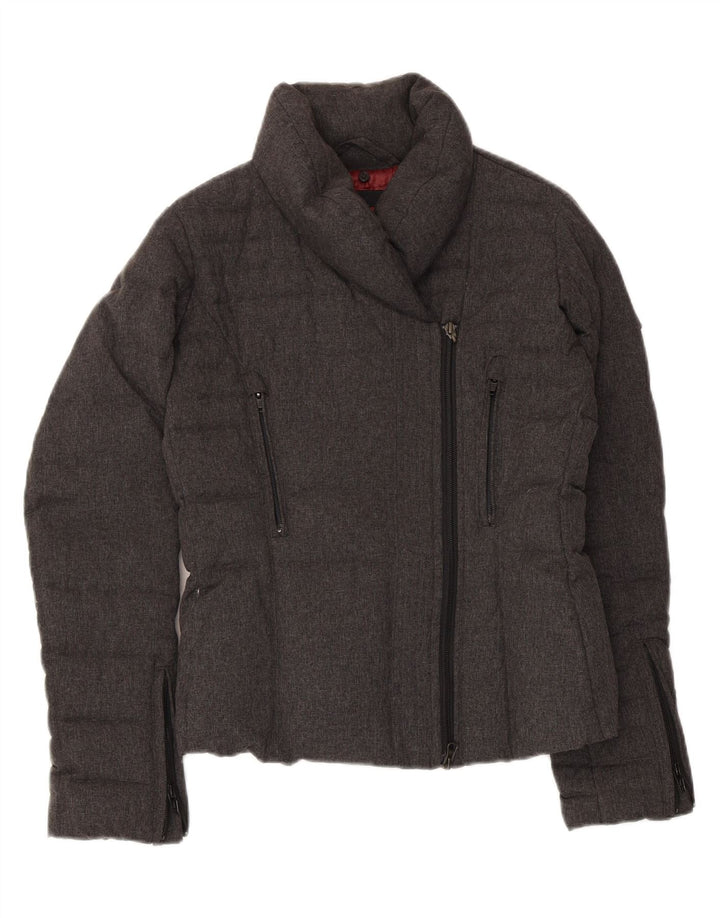 Bomboogie Chaqueta acolchada para mujer UK 10 Small Grey Nylon