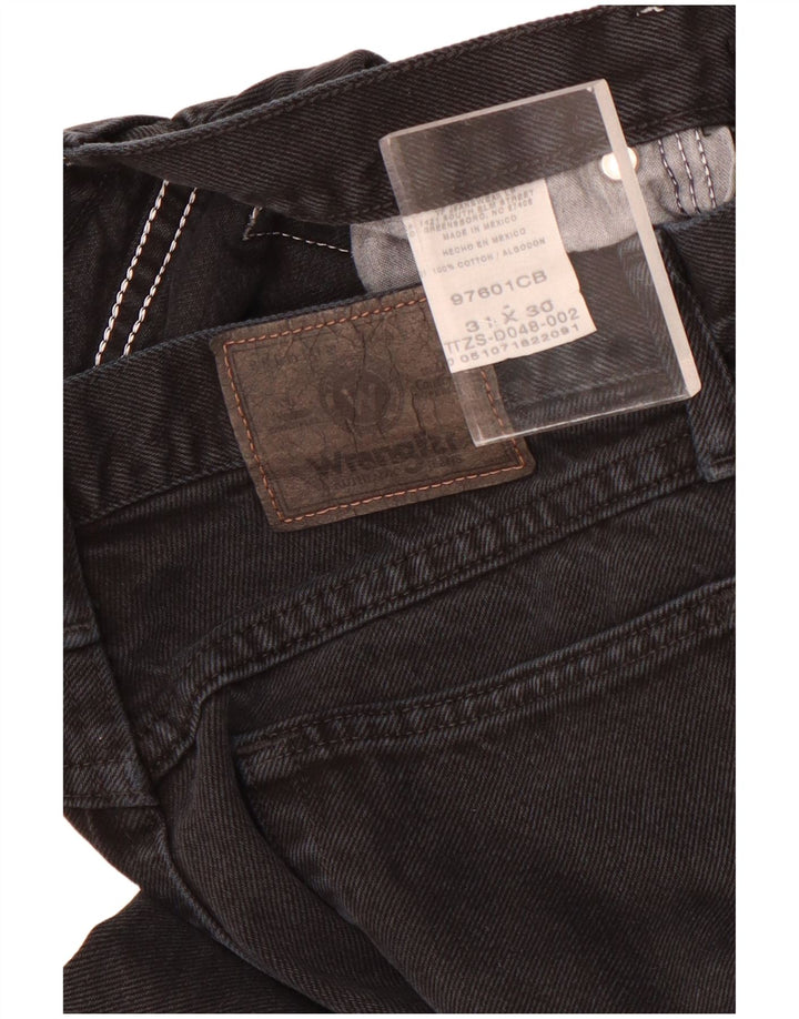 Wrangler Vaqueros recortados para hombre W31 L24 Algodón negro