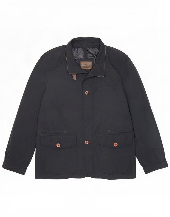 Massimo Dutti Chaqueta utilitaria para hombre UK 40 Large Poliéster azul marino